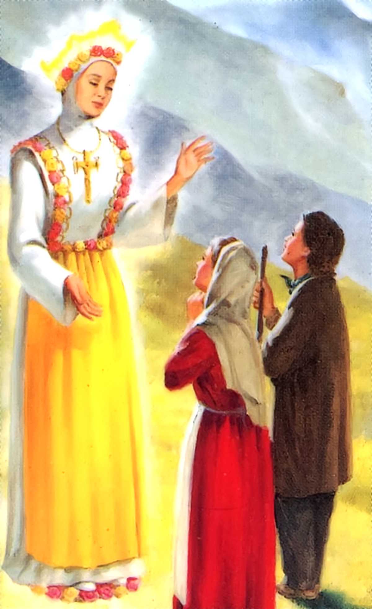 Unsere Muttergottes von La Salette erscheint den Hirten